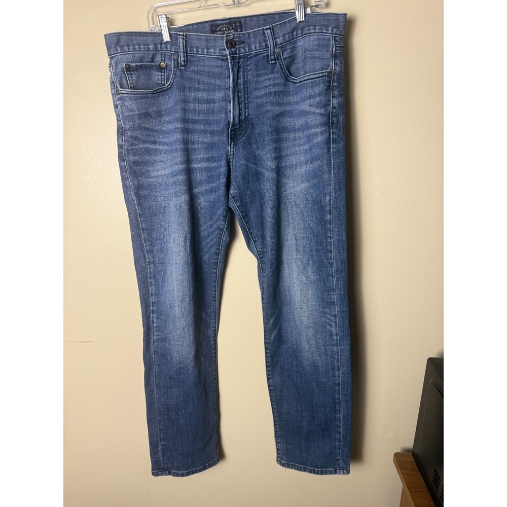 Lucky Brand Jeans Men's 36x32 Original Straight Stretch Medium Wash Casual